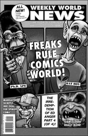 Weekly World News issue 4-C Alan Robinson Black and White Cover