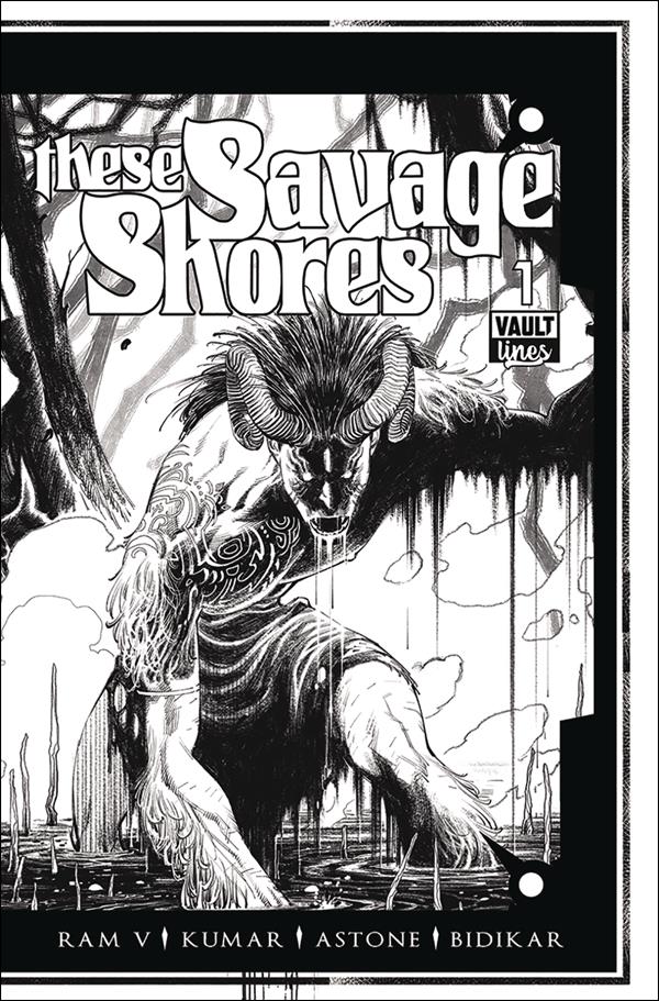 These Savage Shores issue 1-D Black & White Edition