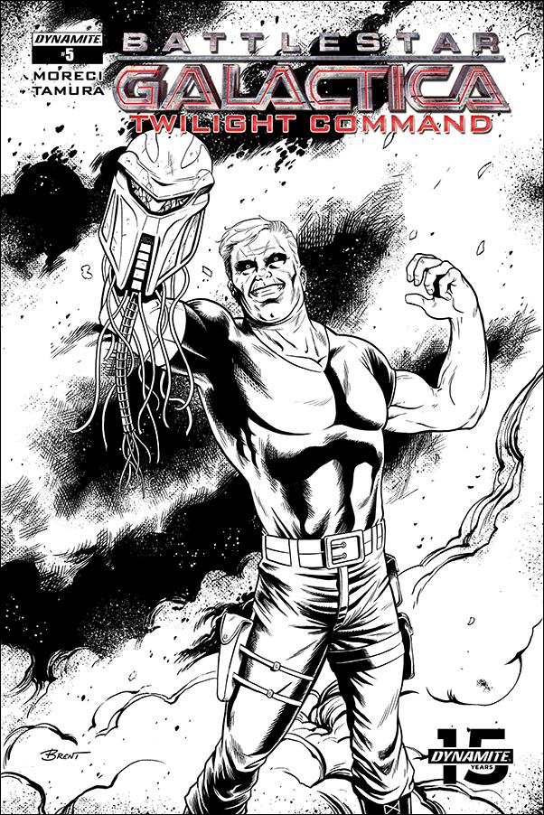 Battlestar Galactica: Twilight Command issue 5-C Brent Schoonover 1:10 Black & White Cover