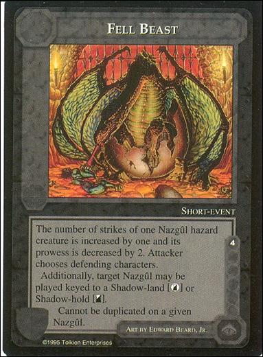 Middle-Earth: The Wizards (Base Set) card 160 Fell Beast