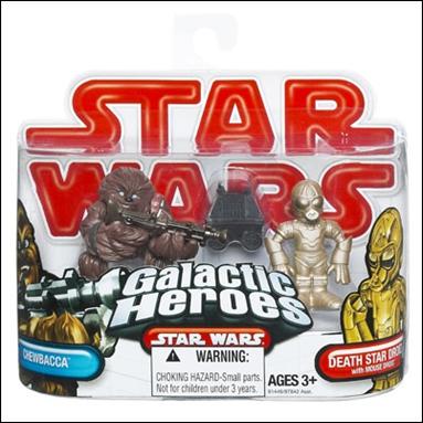 Star Wars: Galactic Heroes figure 75 Chewbacca and Death Star Droid with Mouse Droid