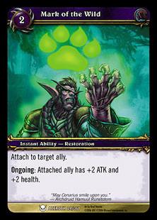 World of Warcraft: Heroes of Azeroth (Base Set) card 24 Mark of the Wild