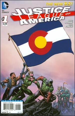 Justice League of America (2013)  issue 1-MF Colorado State Flag Cover