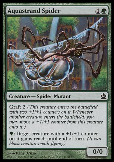 Magic the Gathering: Commander (Base Set) card 141 Aquastrand Spider