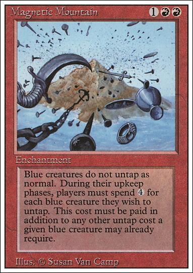 Magic the Gathering: Revised (Base Set) card 163 Magnetic Mountain