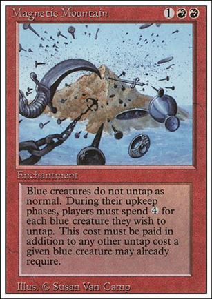 Magic the Gathering: Revised (Base Set) card 163 Magnetic Mountain