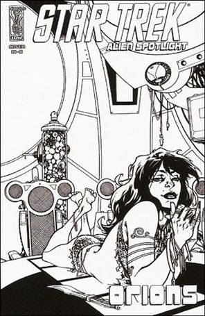 Star Trek: Alien Spotlight: Orions issue 1-D Zach Howard Black and White Cover