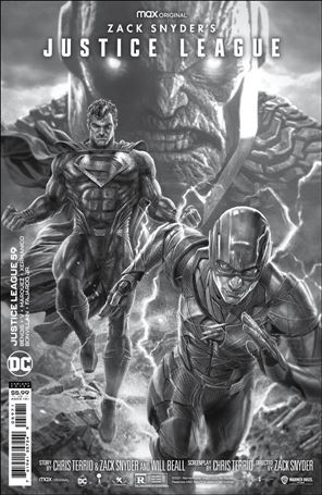 Justice League (2018) issue 59-G Lee Bermejo Snyder Cut 1:50 B&W Cardstock Cover