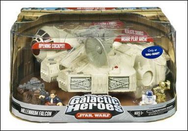 Star Wars: Galactic Heroes Cinema Scenes figure 9 Millenium Falcon (Wal-Mart Exclusive)