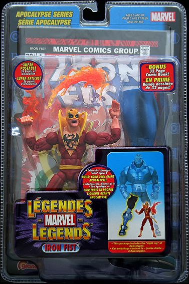 Marvel Legends (Apocalypse Series) figure 4-B Iron Fist (Red & Yellow Costume) (Canada)