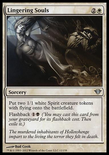 Magic the Gathering: Dark Ascension (Base Set) card 12 Lingering Souls