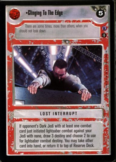 Star Wars: Reflections III (Base Set) card 171 Clinging To The Edge