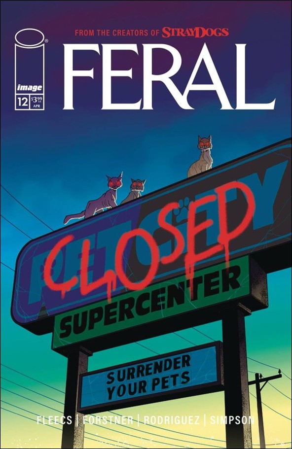 Feral (2024) issue 12 Tony Fleecs Cover