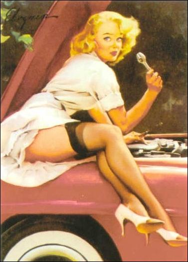 Elvgren's Calendar Pinups (Base Set) card 25 Help Wanted