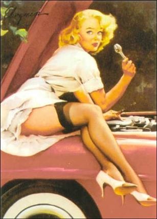 Elvgren's Calendar Pinups (Base Set) card 25 Help Wanted