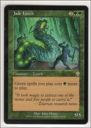 Magic the Gathering: Invasion (Base Set) card 190 Jade Leech