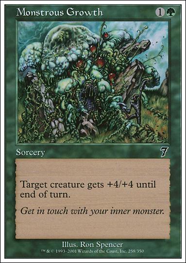 Magic the Gathering: 7th Edition (Base Set) card 258 Monstrous Growth