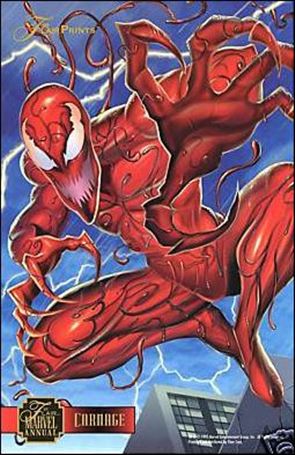 Marvel Annual Flair '95 (FlairPrint Subset) card 1 Carnage