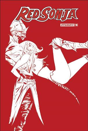 Red Sonja (2019) issue 16-H Jae Lee Red & White Cover