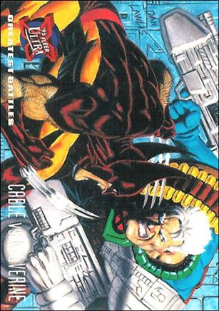 1995 Fleer Ultra X-Men (Base Set) card 129 Cable vs Wolverine