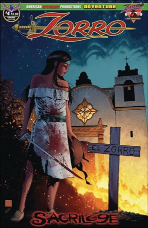 Zorro: Sacrilege issue 4-B Clint Hilinski Cover