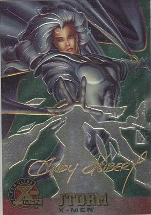 1996 Fleer Ultra X-Men All Chromium (Gold Signature Parallel Base Set) card 12 Storm