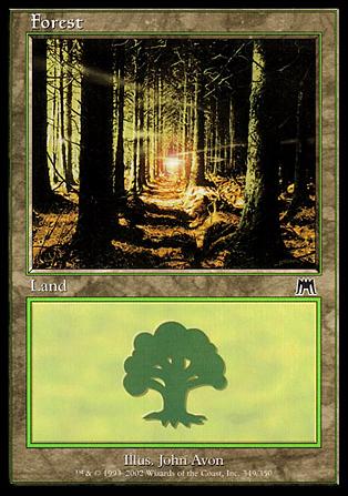 Magic the Gathering: Onslaught (Base Set) card 349 Forest