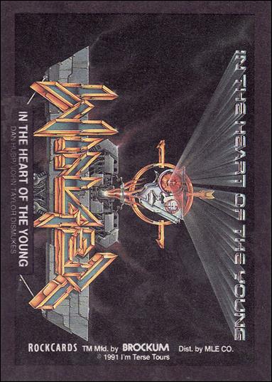 Rock Cards (Artwork Stick-on Subset) card nn-9 In The Heart Of The Young - Hubp / Dismukes