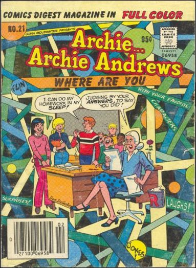 Archie…Archie Andrews, Where Are You Comics Digest Magazine issue 21