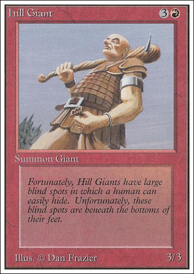 Magic the Gathering: Unlimited (Base Set) card 158 Hill Giant