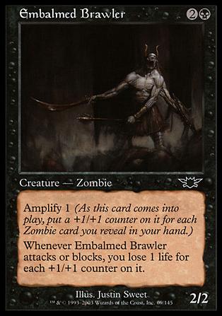 Magic the Gathering: Legions (Base Set) card 69 Embalmed Brawler