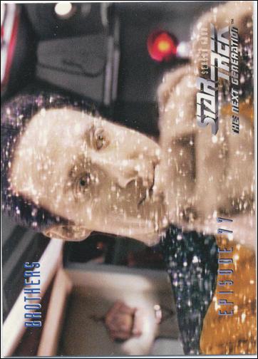 Star Trek: The Next Generation - The Episode Collection Season Four (Base Set) card 330 Brothers, Episode 77C