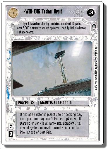 Star Wars: Hoth Revised (Base Set) card 88 WED-1016 'Techie' Droid