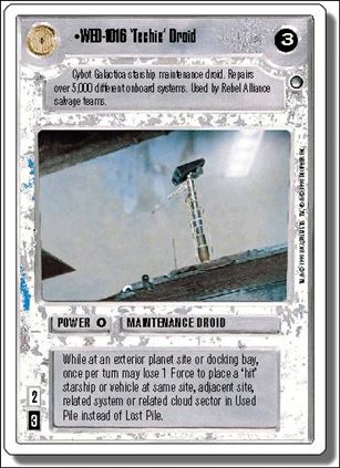 Star Wars: Hoth Revised (Base Set) card 88 WED-1016 'Techie' Droid
