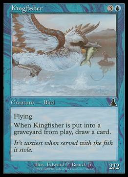 Magic the Gathering: Urza's Destiny (Base Set) card 36 Kingfisher