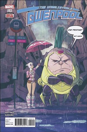 Unbelievable Gwenpool issue 3-C Stacey Lee Cover (2nd Printing)