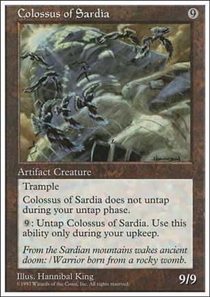 Magic the Gathering: 5th Edition (Base Set) card 358 Colossus of Sardia
