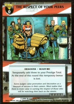 Dredd: The Card Game card 112 Respect of Your Peers, The