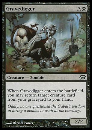 Magic the Gathering: Planechase (Base Set) card 29 Gravedigger