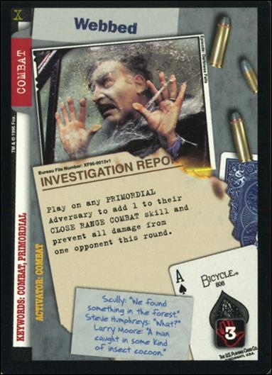 X-Files: Premiere Edition (Base Set) card XF96-0013v1 Webbed