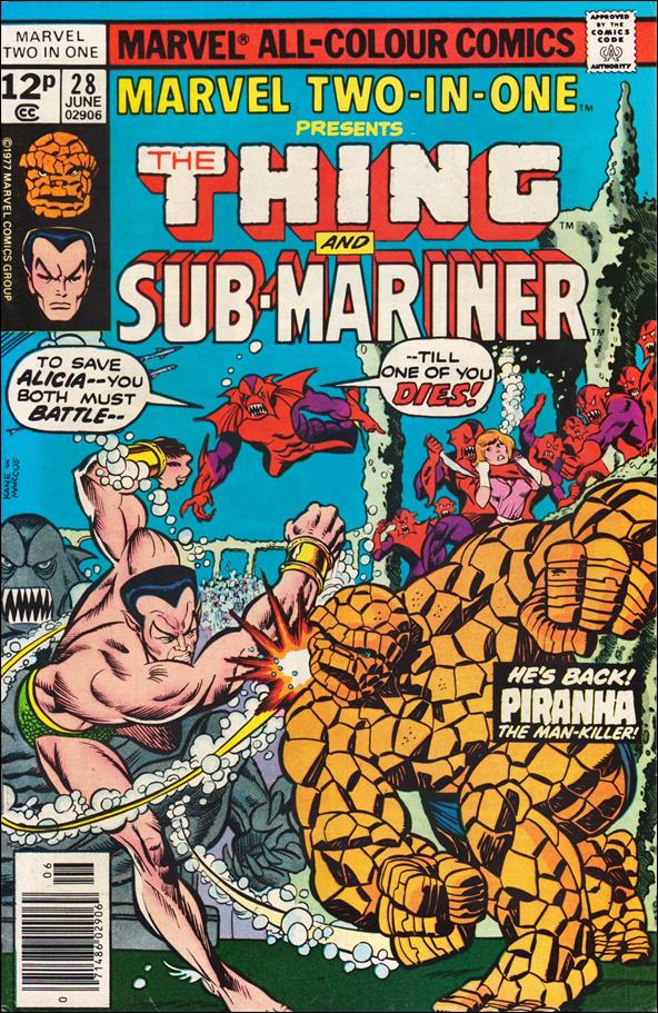 Marvel Two-in-One (1974) issue 28-C UK Price Cover