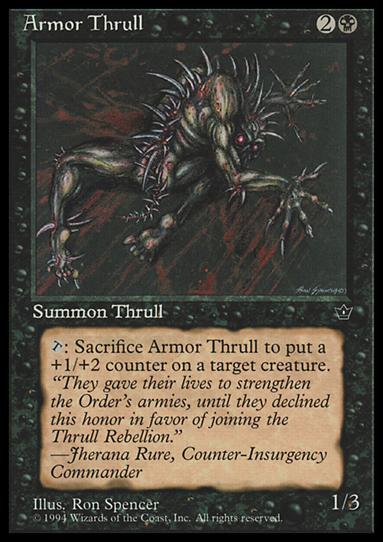 Magic the Gathering: Fallen Empires (Base Set) card 33-C Armor Thrull