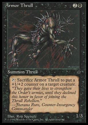 Magic the Gathering: Fallen Empires (Base Set) card 33-C Armor Thrull