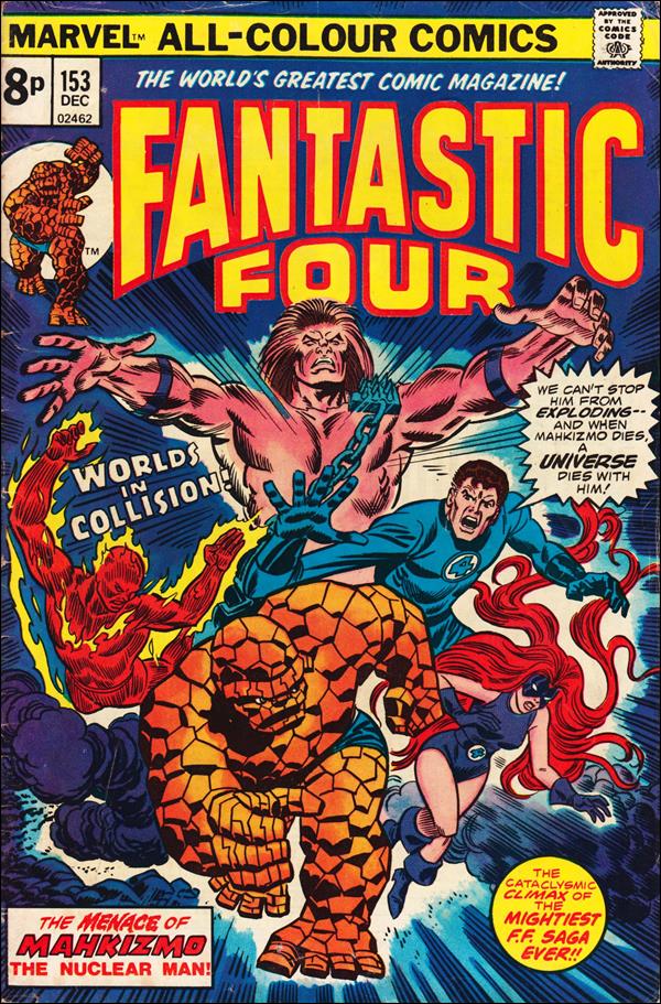 Fantastic Four (1961) issue 153-B UK Price Cover