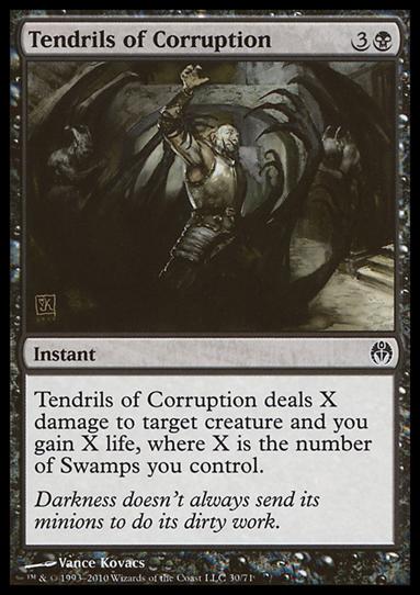 Magic the Gathering: Duel Decks: Phyrexia vs. the Coalition (Base Set) card 30 Tendrils of Corruption