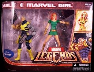 Marvel Legends Exclusives (2-Packs) figure 1 Cable and Marvel Girl (Wal-Mart Exclusive)