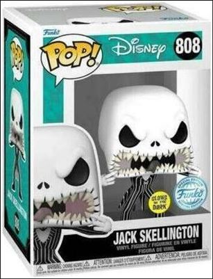 POP! Disney figure 808-C Jack Skellington (GITD) Funko Special Edition
