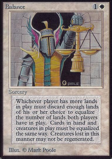 Magic the Gathering: Limited Edition Alpha (Base Set) card 3 Balance