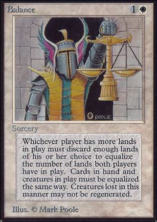 Magic the Gathering: Limited Edition Alpha (Base Set) card 3 Balance