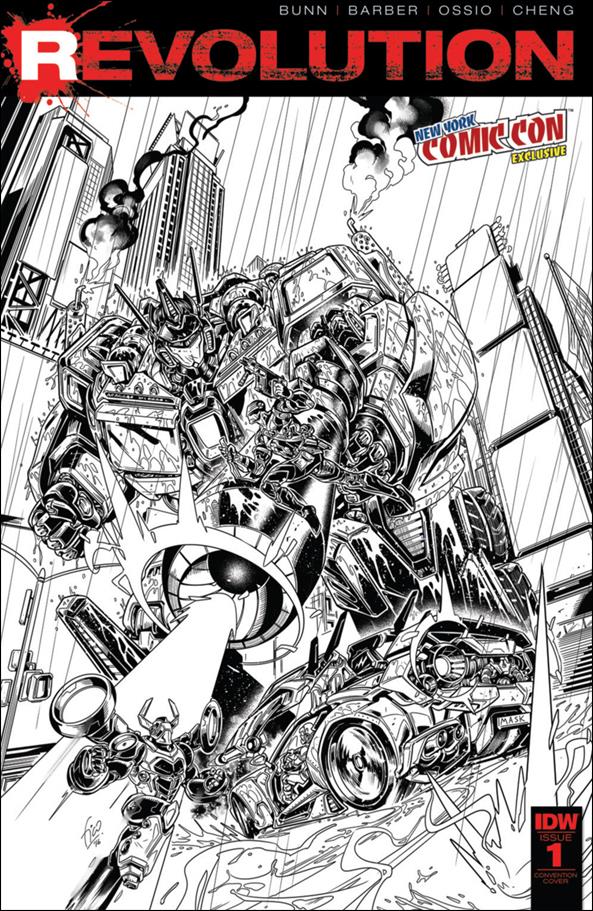 Revolution issue 1-N Fico Ossio NYCC 2016 Black & White Cover